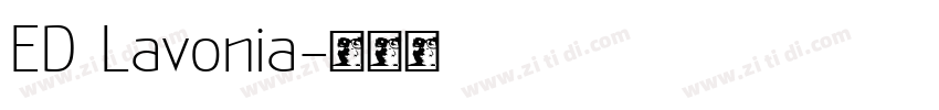 ED Lavonia字体转换
